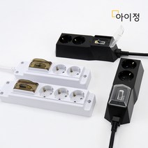 아이정 국산 4000W 고용량 멀티탭 에어컨 건조기 대용량 멀티콘센트, 02. 현대 고용량 누전차단, 3구 누전 화이트 10M