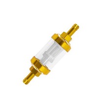 Alconstar범용 8mm CNC 가솔린 가스 연료 필터 오토바이 액세서리 혼다 야마하 ATV 먼지 구덩이 자전거 쿼드 mope용, CHINA_금, 2.금