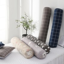조은집 순면 캔디 바디필로우 솜+겉커버 롱쿠션 일자형 다리베개 꿀잠수면, (순면)애니멀베이지