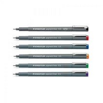 스테들러 피그먼트 라이너 308 디자인 라인펜, 블랙 0.1