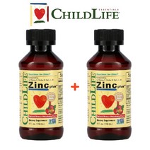 Childlife 차일드라이프 징크플러스 유아 키즈 어린이 돌아기 아연 구리 망고딸기 118ml 2팩