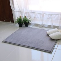 하우토리 Muri 쏙쏙 초극세사 발매트 주방매트, 무지, 그레이