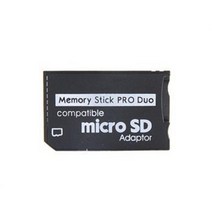 willatram Voocye MicroSD → 메모리 스틱 프로 듀오 변환 어댑터 32GB 호환 벌크 제품, 1cm, 상품명참조