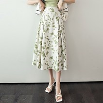 스트릿살롱 플라워 A라인 스커트