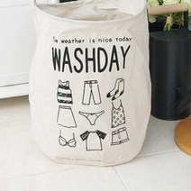 리빙샵 세탁물바구니 빨래수거함 모던베이직 다용도 빨래바구니 4style 린넨소재, 화이트