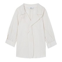 베스띠벨리 2022봄여름 7부소매 러플 카라 블라우스2429IV