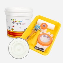 삼화페인트 아이생각 결로텍스 2L + 7인치벽면트레이도구세트, 화이트크림