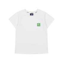 캉골키즈 티셔츠 반팔 포켓 로고 숏 슬리브 오프 화이트 PB 0402