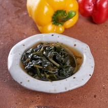 평창애 강원도 평창산 나물 장아찌 명이 삼잎 방풍나물 왕 질경이 파프리카잎 나물장아찌, 파프리카잎 장아찌 300g