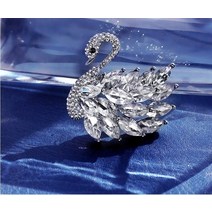 명품 브로치 오스트리아 크리스탈 쥬얼리 2021 여성 최신 스타일 의류 액세서리 패션 스완 OL 브로치 핀