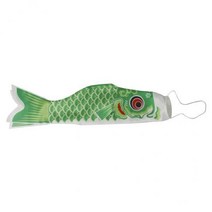 GHSHOP 4x55-150cm 다양한 일본 Windsock 잉어 깃발 Koi Nobori Sailfish 70cm 녹색, 새틴, 레드