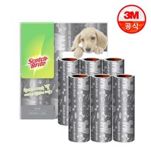 3M 대형 클린컷 테이프클리너 리필 6입 / 강아지팩, 없음