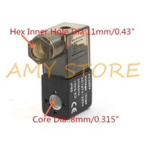 게이트 밸브 버터플라이 전기 부품 AC 220V 4.5VA 또는 6.0VA 50/60Hz 공압 솔레노이드 코일 4V210 DC 12V/24V 24V/36V/110V/220V/380, [07] 36VAC, 07 36VAC