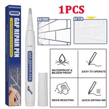 균열 보수제 틈새 매꿈 12pcs 타일 갭 수리 펜 방수 곰팡이 방지 바닥 솔기 갭 펜, 1pcs 수리 펜
