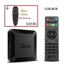 Allwinner H313 안드로이드 2022 TV 셋톱 박스 10.0 x 96q 2GB 16GB 쿼드 코어 2.4G 와이파이 4K HD, 04 1G 8G with G10_04 Au 플러그