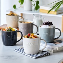 마시 대용량 벤티머그 빅머그컵 670ml 1P, 1개, 블랙
