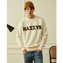 HAZZYS 패치워크 아트웍 맨투맨 HZTS2D381CR