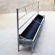 사료여물통 뒤집을수 있는 컨베이어 돼지 소 농장, 길이 2m 높이 85cm 폭 35cm