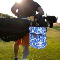 골프공회수기 타이틀리스트골프공Durable Golf Ball Bag Pouch Waist Sack Collector Multi Pocket Accesso, 01 Colorful Blue