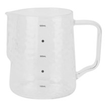 경량 고 붕규산염 유리 우유 컵 내구성 500ml 측정 패밀리 호텔 레스토랑 카페