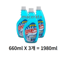 존슨 윈덱스 유리세정제 교체용, 1980ml, 4개