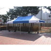 [카라반캐노피]3mx4.5m 접이식 이동식 자바라천막 골조지붕 기본형, 알미늄, 삼색