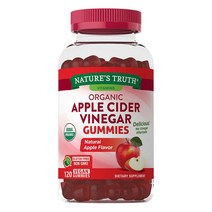 네이처스트루 애플 사이다 비니거 120정 (구미) Natures Truth Organic Apple Cider Vinegar 120 Gummies, 1개