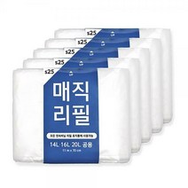 센스큐 매직리필 s25 5묶음 센스큐이지핏 매직 리필봉투 연속봉투 분리수거함리필 이지핏