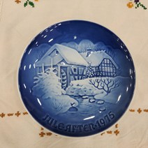 (엔틱/빈티지) 로얄코펜하겐 1975년 빙앤그뢴달 B&G 크리스마스 기념접시