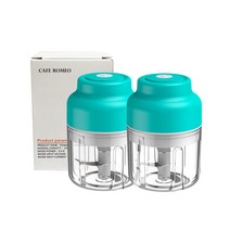 마늘다지기 무선다지기 이유식다지기 차퍼 2P, 자동다지기-블루2개