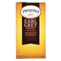 Twinings 얼그레이 홍차 티백 25개 50g(1.76oz), 100 개