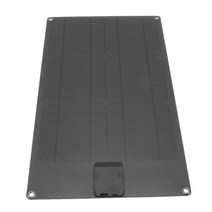 J01 태양 전지 패널 세트 휴대용 태양 전지 패널 유연한 플레이트 단결정 악어 클립 IP65 방수, 한개옵션0