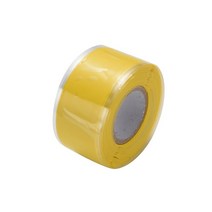 300cmX2.5cm 방수 실리콘 성능 수리 테이프 자체 접착 강력한 고무 본딩 와이어, 06 YELLOW, [01] 1.5M