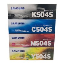 삼성 정품토너 CLT-K504S~CLT-Y504S SL C1860FW 검정+파랑+빨강+노랑 검정2500매/컬러1800매, 1개