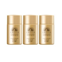 아넷사 시세이도 퍼펙트 UV 선 크림 아네사 썬 밀크 션 블록 미니 휴대용 20ml 3팩
