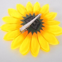 해바라기 조화 머리핀 할로윈삔 아이템 집게핀