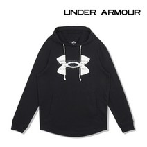 언더아머 언더아머 후드티 라이벌 테리 로고 남성 블랙 1373382-001