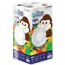 닥터케이콩 153매 8롤 도톰한 키친타올 대용량 치킨타올 기름먹는 행주타월 해동지