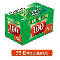 [유통기한 2024년12월까지] 후지 컬러 필름 ISO100 24매 / 36매 컬러네거티브 자동카메라/SLR 사용가능 필름카메라용 필름, 1개, 필름카메라필름36매