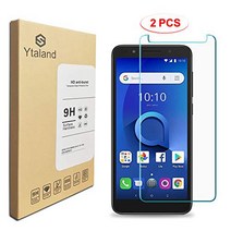[2 Pack] Ytaland Screen Protector for Alcatel TCL LX A502DL /Alcatel 1X Evolve 5059R [ Anti-Fingerp, 1