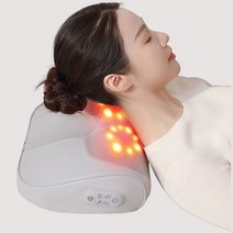 안마베개 다기능 베개마사지기 안마기 3단조절 목어깨 허리 마사지기 온열 진동안마기, 멀티 마사지 베개