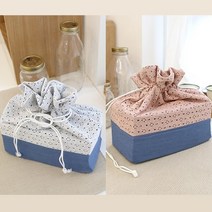 해지레이스주머니 원형 사각 티슈커버 다용도 파우치(4color) 모음