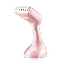 핸드헬드 의류 스티머 1500W 가정용 핑크 패브릭 빠른 가열 스팀 다리미 미니 휴대용 수직 다림질, [01] Pink, [03] UK