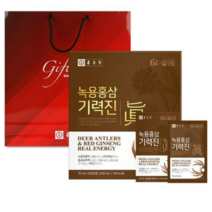 종근당 녹용 홍삼 기력진 70ml x 30p + 쇼핑백 세트, 75세트