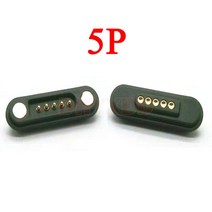플러그 단자 와이어 터미널 커넥터1-10 pair 2a 방수 마그네틱 포고 핀 커넥터 2p 3p 4p 5p 6p pogopin 남성 여성 2.2mm 스프링 장착 dc 전원 소켓, 5핀, 2쌍