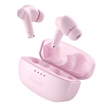휴대파티용 원목 고정 탁상형 무선 미니 블루투스 USB 스피커dacom 헤드셋 enc, tinypods enc 핑크, 협력사