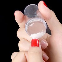 톡톡창고 투명 셀프 프렌치 네일 스탬프 양면 꾹꾹이 젤네일 아트 재료, 1type