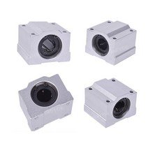RATTMMOTOR 선형 베어링 베개 블록 4피스 SCS16UU 16mm 모션 볼 밀폐형 슬라이드 부싱 라운드 샤프트 로드용 (SCS16UUU)