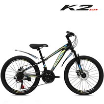 케이투바이크 MTB 자전거 덱스터 22인치 주니어 초등학생 21단 디스크 조립별도, 덱스터D 22인치 매트블랙+블루, 미조립+소형공구, 덱스터D 22인치 매트블랙+블루