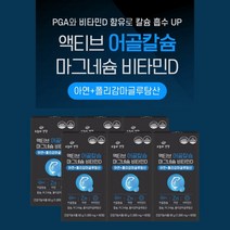 갱년기 폐경기 뼈 골밀도 감소 관리 에 좋은 흡수가 빠른 PGA 100% 뉴질랜드산 뼈건강 어골 칼슘 마그네슘 비타민D 복합 영양제, 6BOX(6개월분)